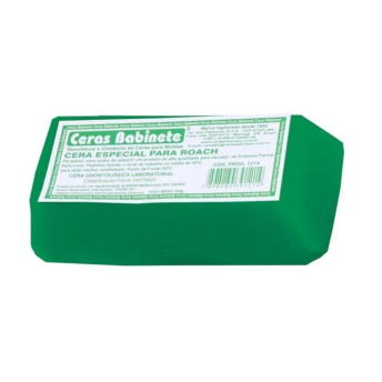 Cera em bloco para roach verde 200g - ceras babinete