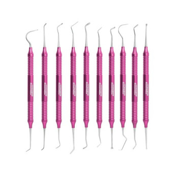 Kit odontopediatria rosa 10 peças - golgran
