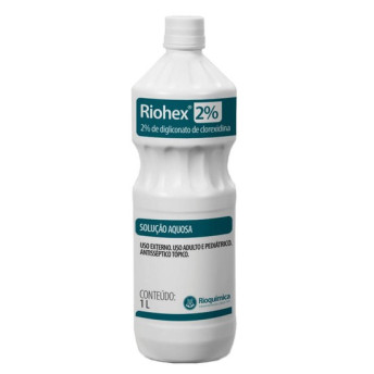 Antiséptico riohex 2% solucao aquosa 1l - rioquímica