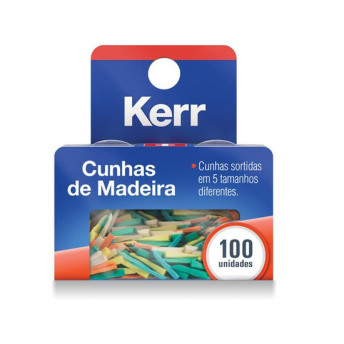 Cunha de madeira colorida sortidas - kerr