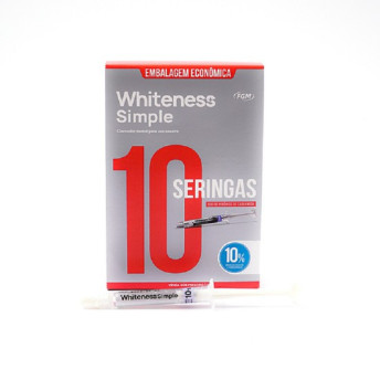 Clareador whiteness simples 16% com 10 seringas - fgm