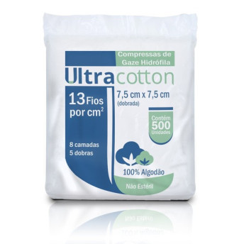 Gaze ultra cotton 13 fios 500un - minasrey