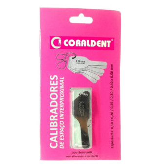 Calibrador espaço interproximal 6 lâminas - coraldent