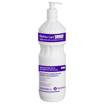 Antiséptico bucal riohex gard 012% 1l - rioquímica