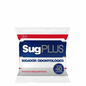 Sugador odontológico colorido sug plus - ssplus