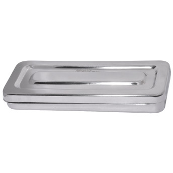 Estojo de inox perfurado 28x14x6 - golgran