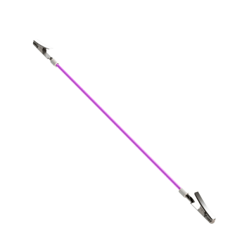 Prendedor de babador jacaré espiral fio lilás - indusbello