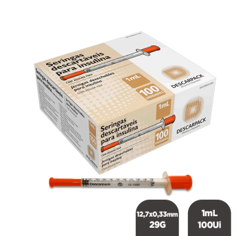Agulha para seringa insulina 13x4,5mm - sr