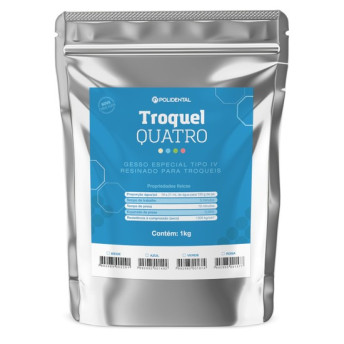 Gesso especial troquel quatro 1kg rosa - polidental